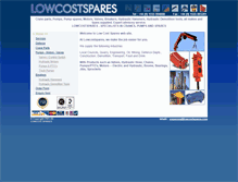 Tablet Screenshot of lowcostspares.com